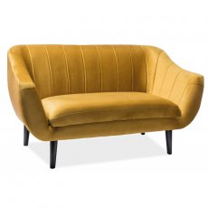 Диван Elite Velvet 2 153х83 см Гірчичний