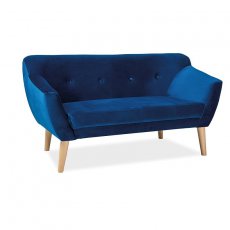 Прямий диван Bergen 2 Velvet Синій