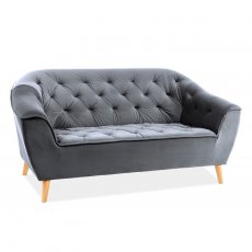 Диван Galaxy 2 Velvet 147х83 см Серый