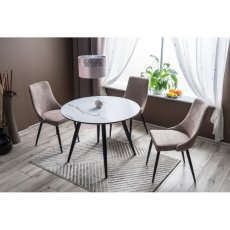 Стіл обідній Ideal 100 см Чорний матовий