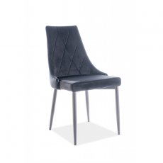 Стул Trix B Velvet Черный
